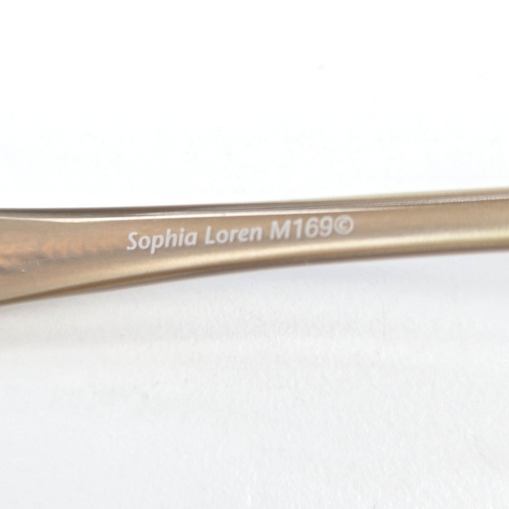 Zyloware Sophia Loren Eyeglasses‎ M169 Gold Tan Oval Metal Frames 50-17-140 - Picture 14 of 14